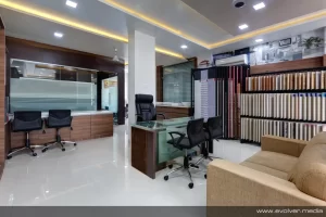 Industrial Corporate Interior Design Photography Evolver Media Pune. Showroom. Absolute Interiors Pune. Call 9518356811 for booking. 05